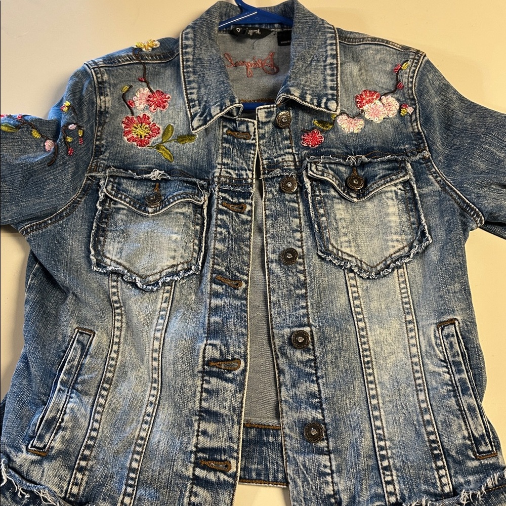 Desigual Blue Denim Jeans and Jacket Set